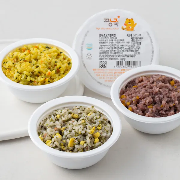 짱죽 냉장 이유식 아기밥 4단계 만 13개월 A세트 180g X 4팩 1세트