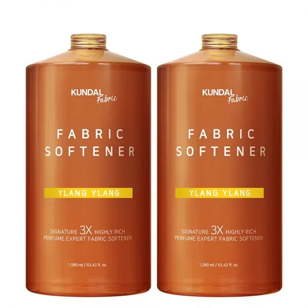 쿤달 초고농축 섬유유연제 일랑일랑향 본품, 1580ml, 2개