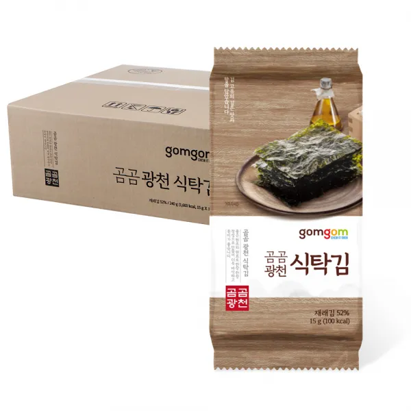 곰곰 광천 식탁김, 15g, 16봉
