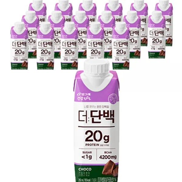 tft 더단백 드링크 초코, 250ml, 18개