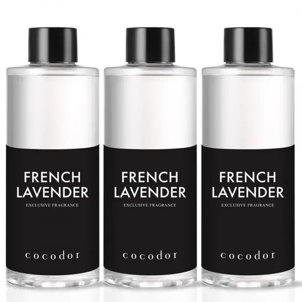 코코도르 디퓨저 리필액, 프렌치라벤더, 3개, 200ml