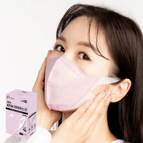 미마마스크 컬러 마스크 중형 KF94, 1개입, 30개, 핑크