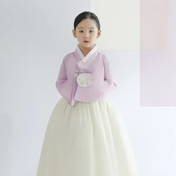 금동이아가한복 여아용 여보라꽃보 아동한복세트 AW133 + 복주머니