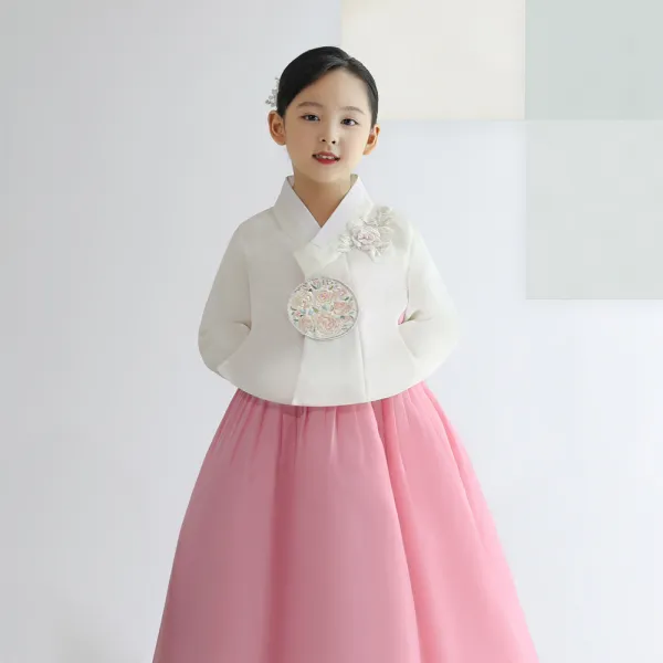 금동이아가한복 여아용 여당의장미보 아동한복세트 AW128 + 복주머니