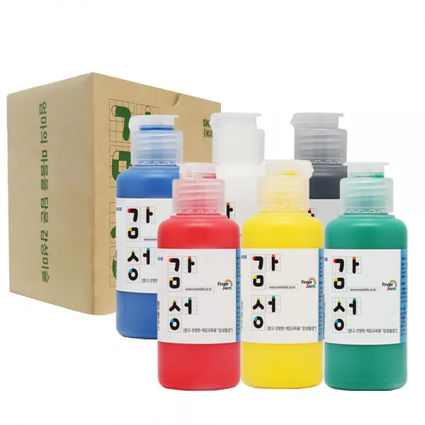 스노우키즈 감성물감 세트 랜덤발송, 70ml, 6색