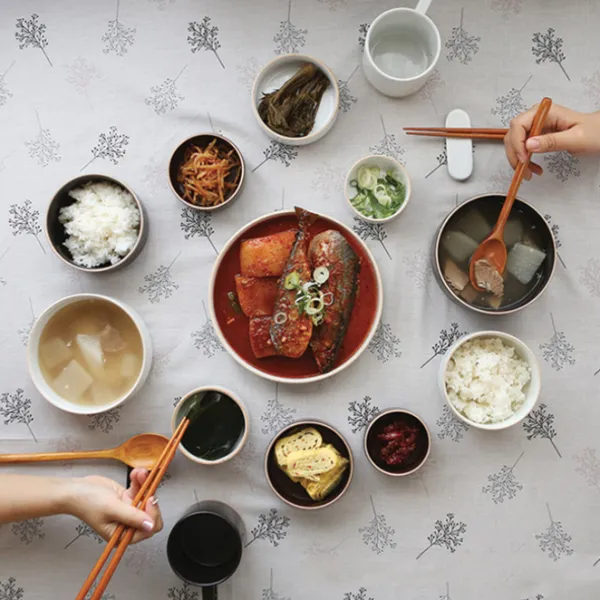 ERATO 옳음 2인 그릇 홈세트 14p, 블랙, 화이트, 8종