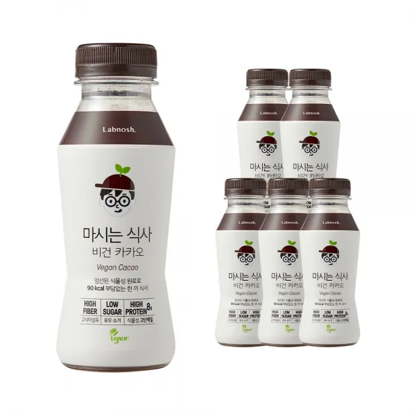 랩노쉬 마시는식사 비건 카카오, 240ml, 6개