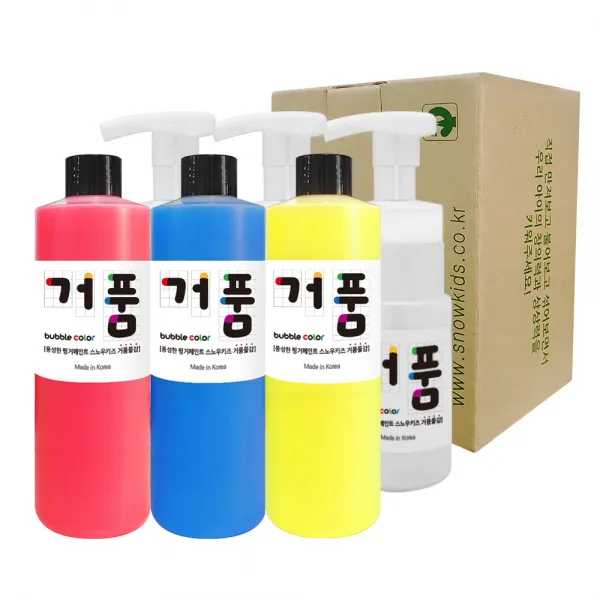 스노우키즈 거품물감 A세트, 250ml, 3색