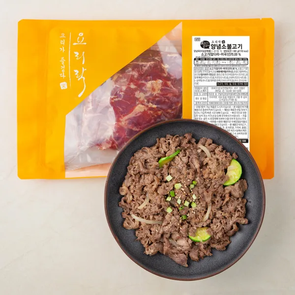 요리락 양념 소불고기, 600g, 1개