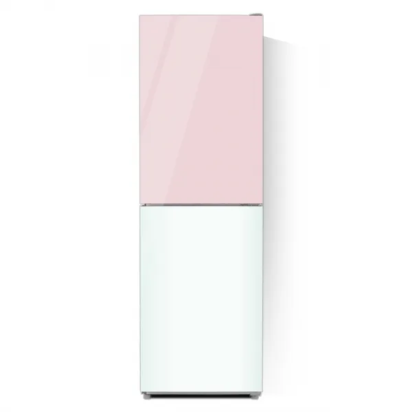 하이얼 글램글라스 2도어 1등급 일반소형 냉장고 핑크 + 민트화이트 HRP257MDPW 248L 방문설치