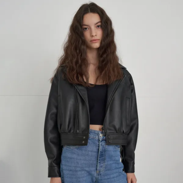 레이디볼륨 여성용 LEATHER RIDER JUMPER 467