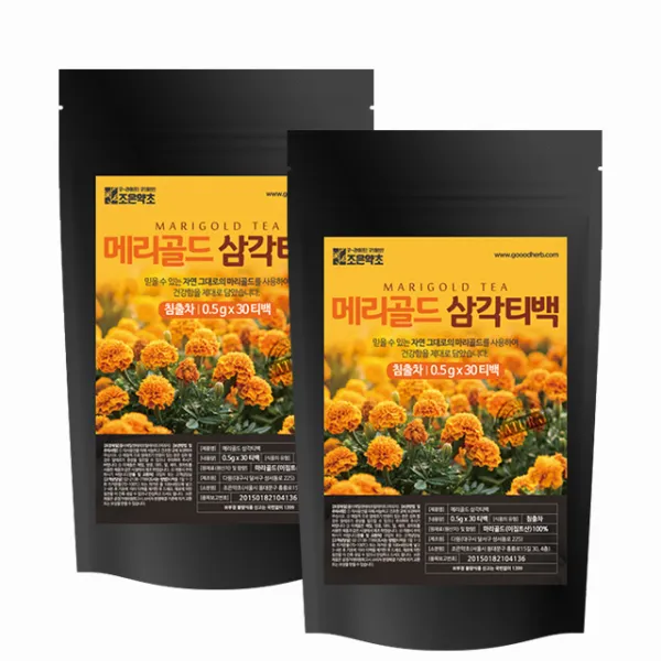 굿허브 조은약초 메리골드 삼각티백차 15g 2개입