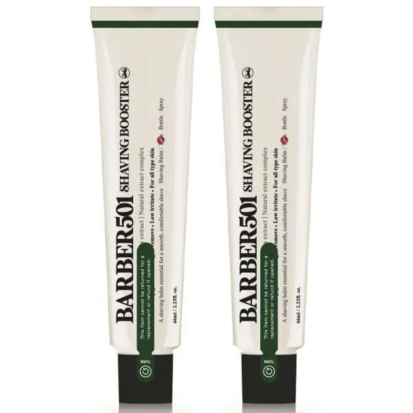 바버501 쉐이빙 부스터 면도 크림 그린, 66ml, 2개