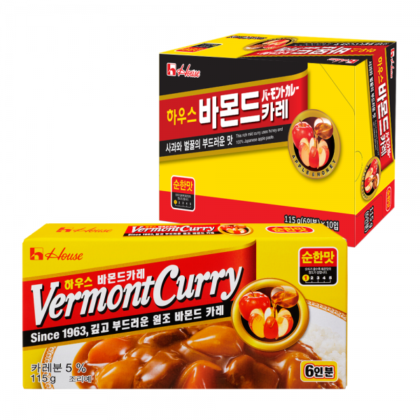 농심 하우스 바몬드카레 순한맛, 115g, 10개