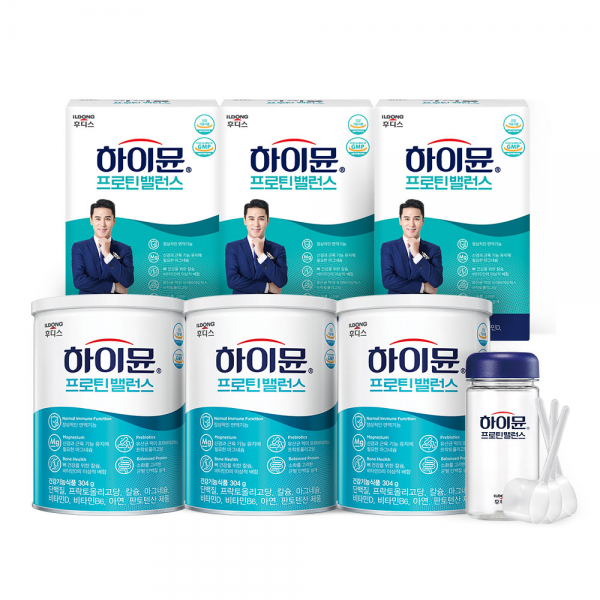 하이뮨 프로틴 밸런스 캔 304g × 3p + 스틱 190g × 3p + 스푼 3p + 보틀 1p 세트, 1세트