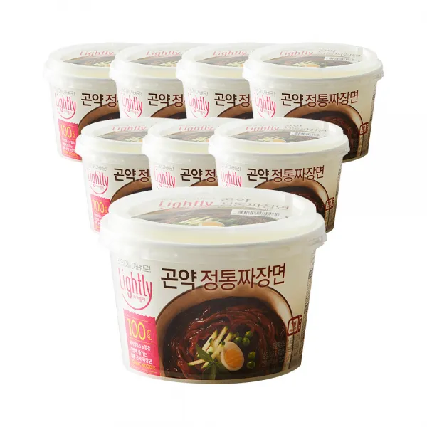 라이틀리 곤약 정통 짜장면, 228g, 8개