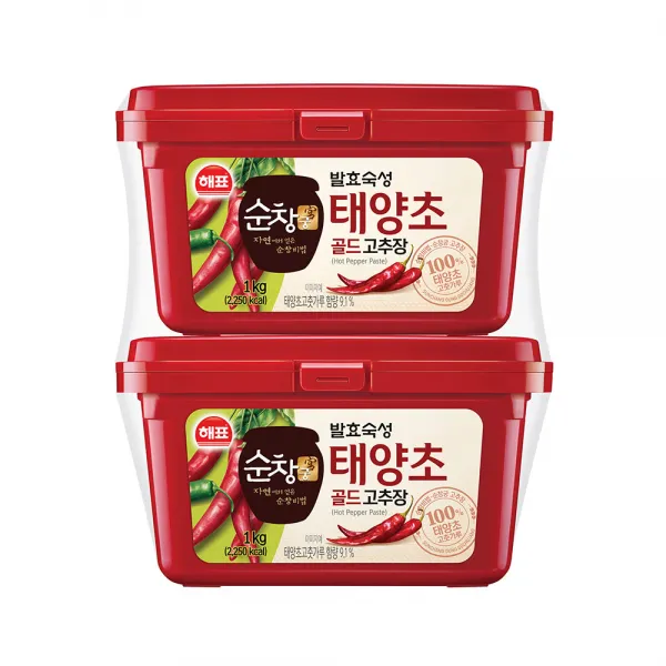 순창궁 태양초 골드 고추장, 1kg, 2개입