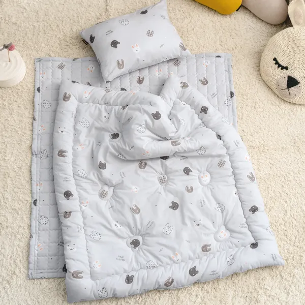 아이자리 순면 사계절 분리형 낮잠이불세트, 미니베베