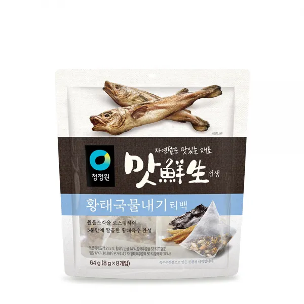 청정원 황태로 맛을 낸 만능육수 티백, 64g, 1개