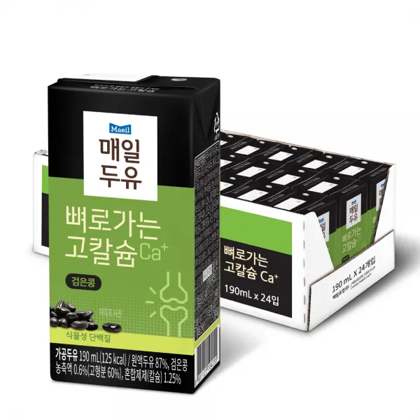 뼈로가는칼슘두유 검은콩 진 190ml 24개
