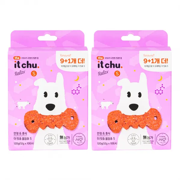 잇츄 반려견 릴렉스 꿀잠츄 덴탈껌 S 10p, 2세트, 체리
