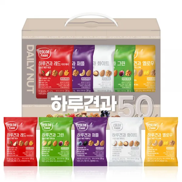 견과공장 하루견과 5종 x 10p 세트, 1개, 1,000g