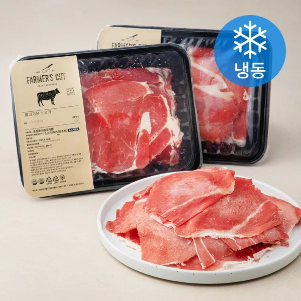 [쿠팡수입] 파머스컷 호주산 불고기용 소고기 (냉동), 300g, 2개