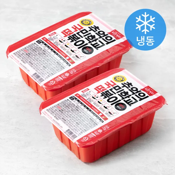 추억의 국민학교 떡볶이 매운맛 (냉동), 600g, 2개