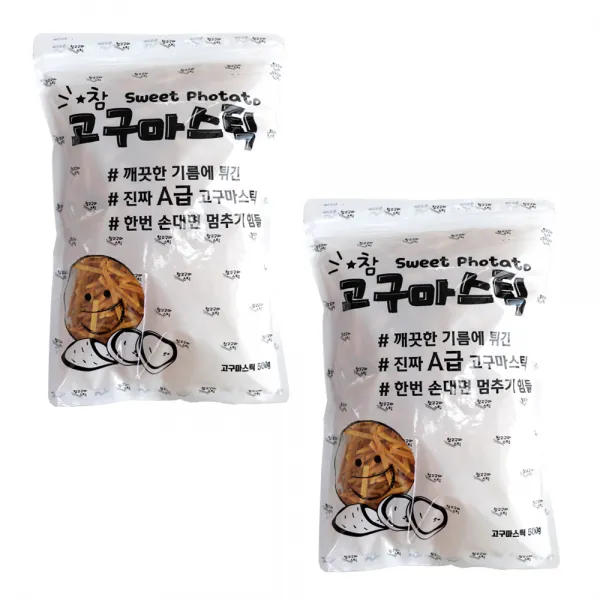 대삼민속식품 참고구마스틱, 500g, 2개입