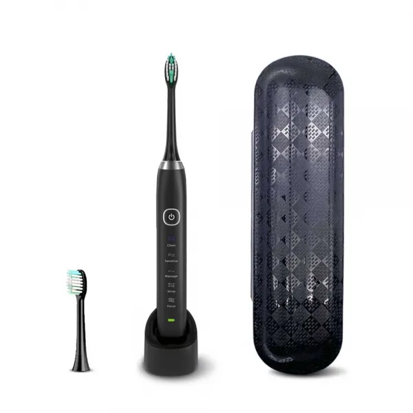 단미 음파 전동칫솔 클린케어 + 케이스 + 칫솔모 2p, DA-CL100(BLACK)