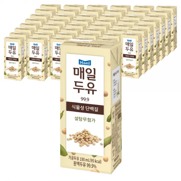 매일유업 매일두유 99.9, 190ml, 48개