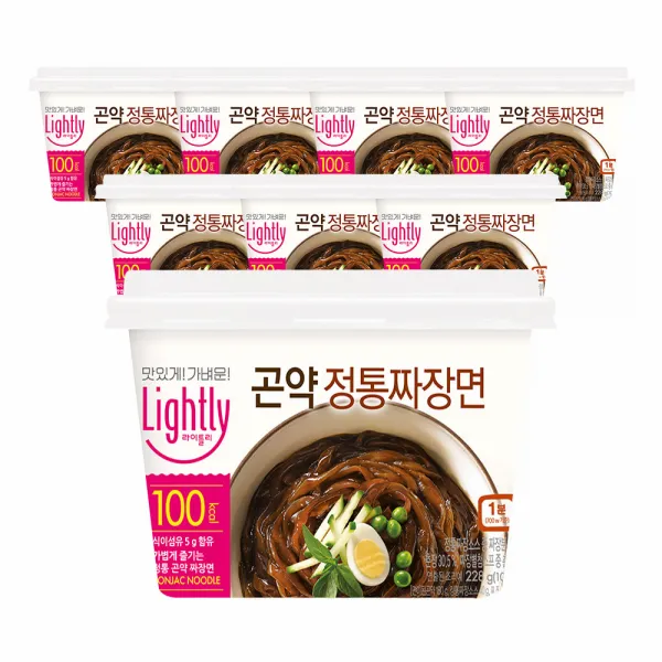 라이틀리 곤약 정통 짜장면 228g 8개