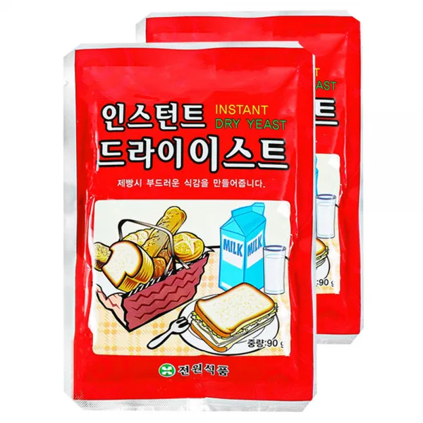전원식품 인스턴트 드라이 이스트, 90g, 2개