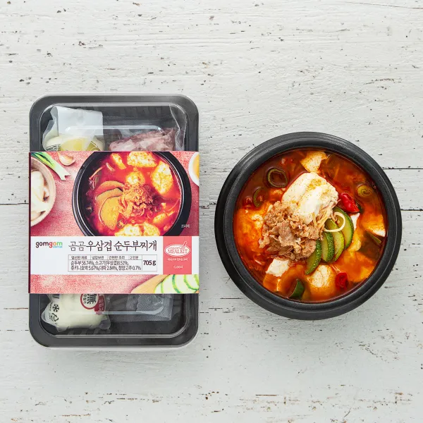 곰곰 우삼겹 순두부 찌개, 705g, 1세트