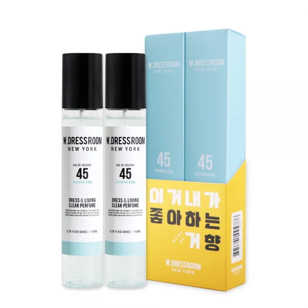더블유드레스룸 드레스퍼퓸 S2 150ml, No 45 모닝레인, 2개입
