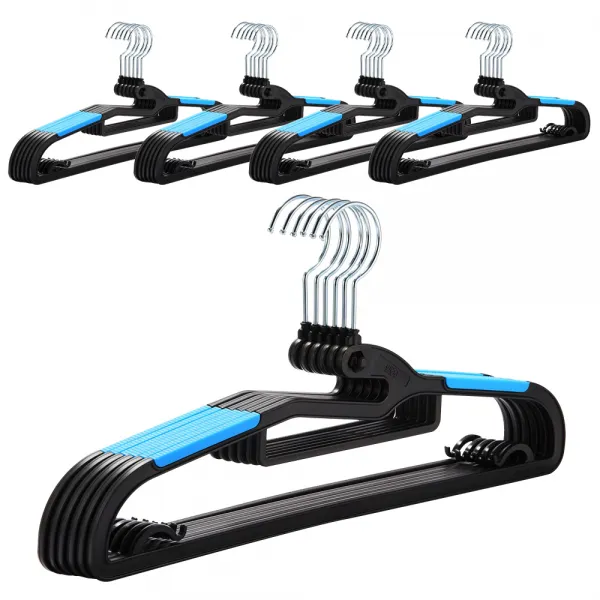 고리회전 논슬립 옷걸이, 블루, 30개