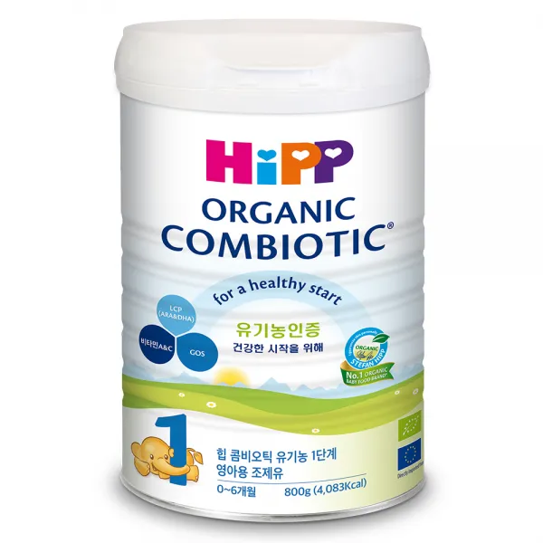 HiPP 유기농 콤비오틱 분유 1단계, 800g, 1개