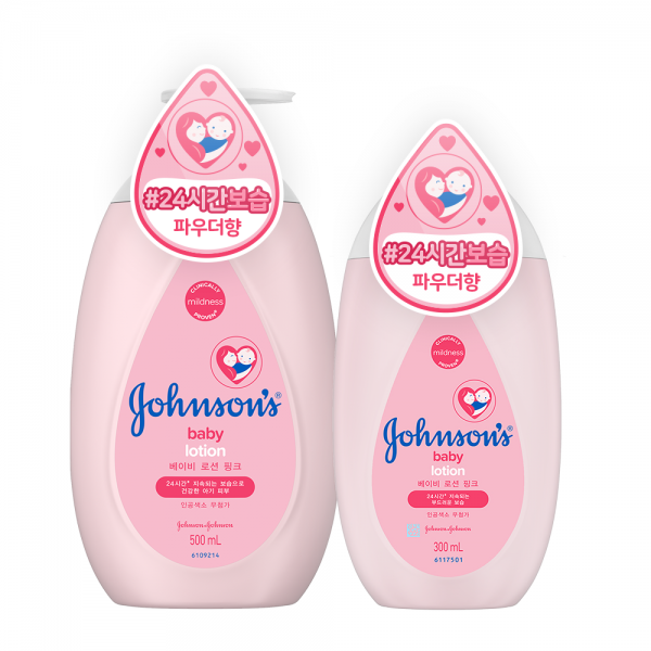 존슨즈베이비 베이비 로션 핑크 500ml + 300ml, 1세트