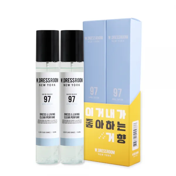 더블유드레스룸 드레스퍼퓸 S2 150ml No 97 에이프릴코튼 2개입