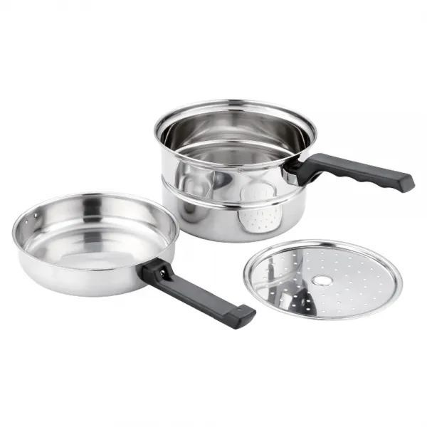 퀸센스 BOO 스텐 다용도 라면냄비 + 찜판, 16cm, 단일색상