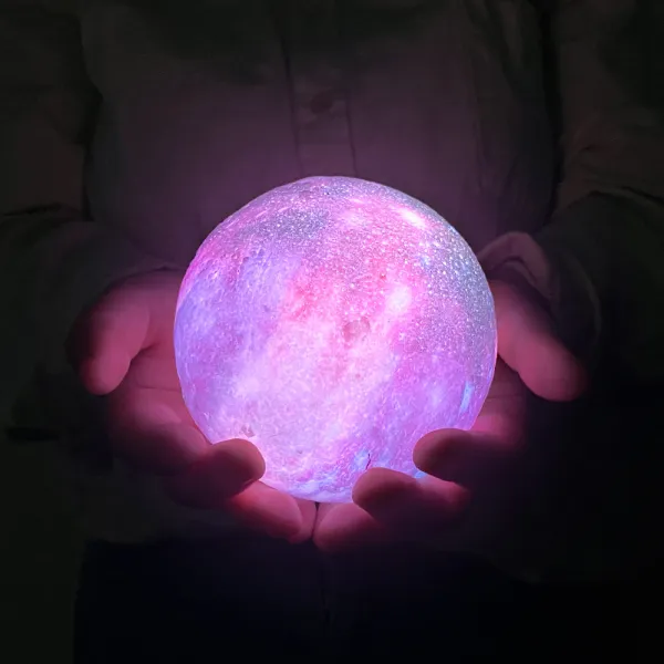 리빙블리 비치오라 LED 달 무드등, 혼합색상