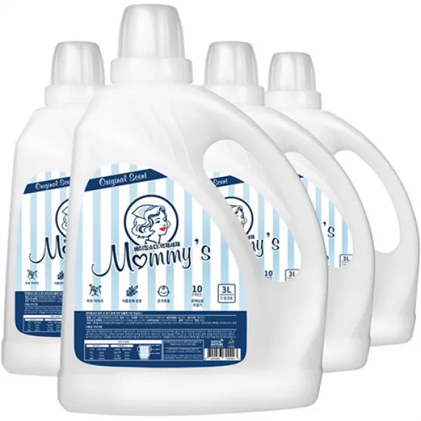 마미스 베이킹소다 액상세제 본품 스위트플로랄향, 3000ml, 4입