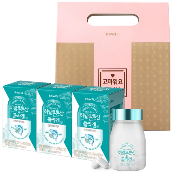 로엘 히알루론산 콜라겐정, 60정, 3개