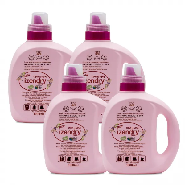 세제혁명 이젠드라이 플러스 세제 본품, 1000ml, 4개입