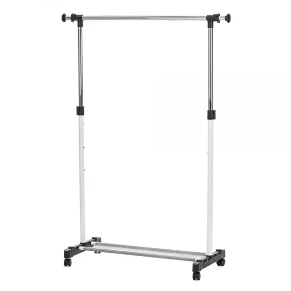 쿠팡 브랜드 코멧 간편 싱글 레일 높이 조절 행거 흰색 싱글 