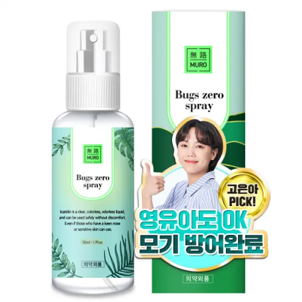 무로 벅스 제로 모기기피 스프레이, 50ml, 1개