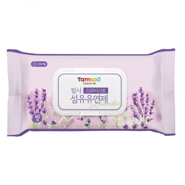 탐사 드라이시트 섬유유연제 라벤더 60매, 1팩