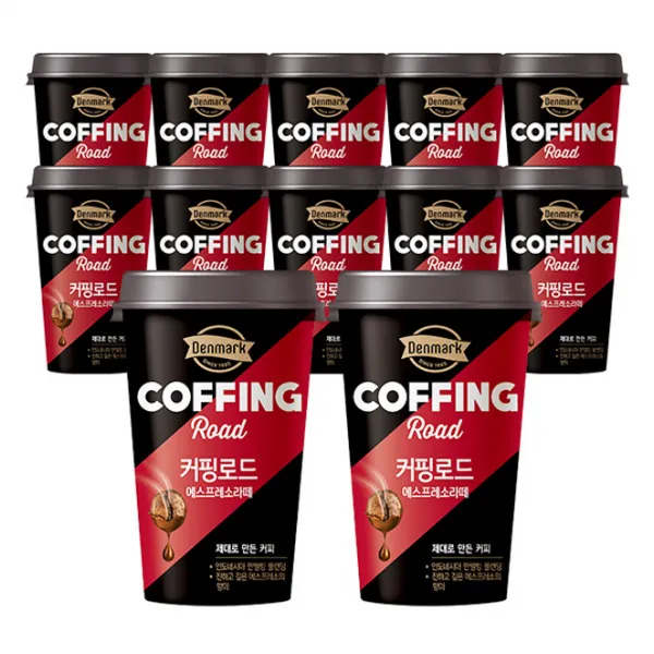 덴마크 커핑로드 에스프레소라떼 12개 300ml