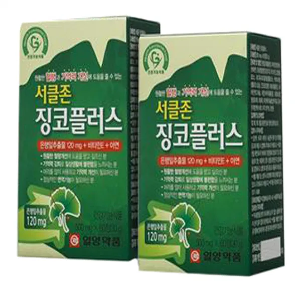 일양약품 서클존 징코플러스 60정 4개월분, 2개
