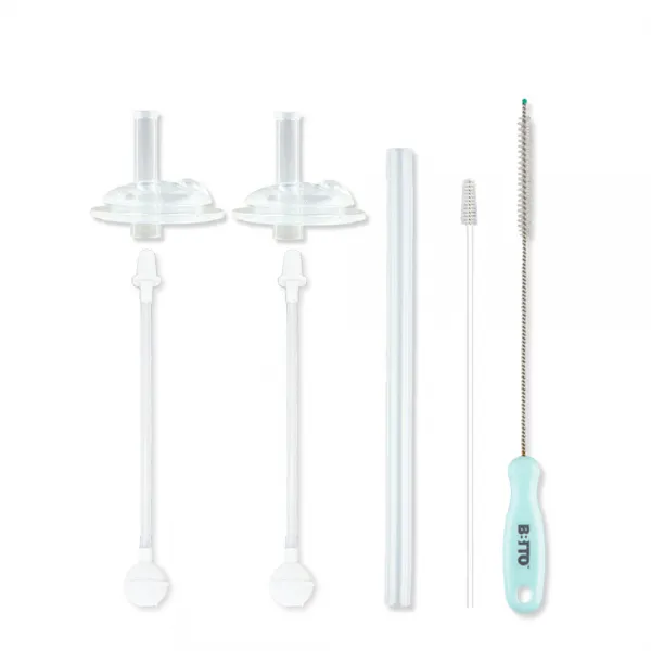 비비또 교체용 추빨대 2p + Brush 2종 + 빨대대롱 1p 세트 혼합색상 1세트
